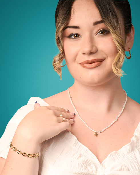 Celestina Pearl Bead Necklace